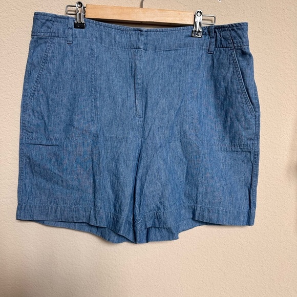 Talbots Light Blue Denim Shorts - Picture 1 of 8